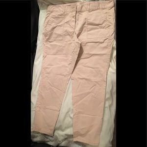 Loft sz 14 relaxed skinny peach-colored jeans
